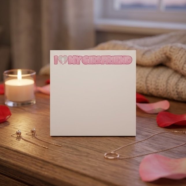 Post-it® Personnalisé Je T'Aime Ma Copine – Ajouter une Pho (Créateur téléchargé)