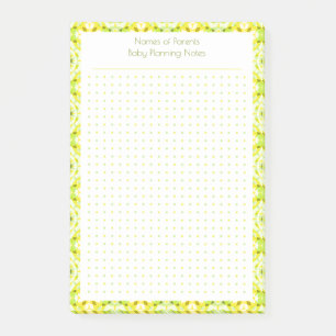 Post-it® Personnalisé Joli Jaune grille de points Nouveau m