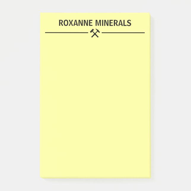 Post-it® Personnalisé pour géologue (Devant)