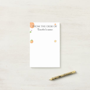 Post-it® Personnalisé pour l'enseignant élémentaire Mignonn