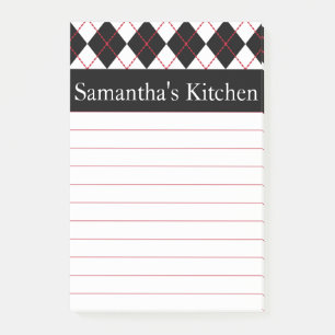 Post-it® Personnalisé Red Kitchen Post It Notes Cadeau