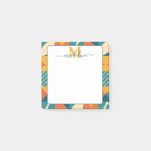 Post-it® Personnalisé Retro géométrique coloré