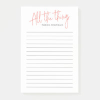Personnalisé Toutes les choses Script à faire list