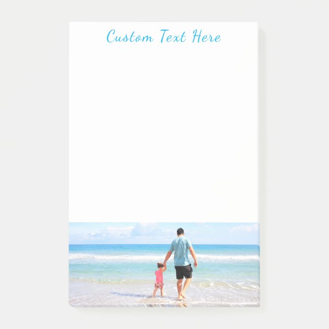 Post-it® Personnalisé Vos Notes Stick Photo Texte Personnal (Devant)