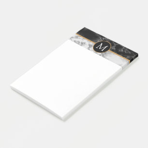 Post-it® Personnalisé Votre Lettre Stick Notes Marble Stone