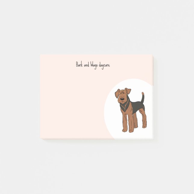 Post-it® Personnaliser Airedale Terrier (Devant)
