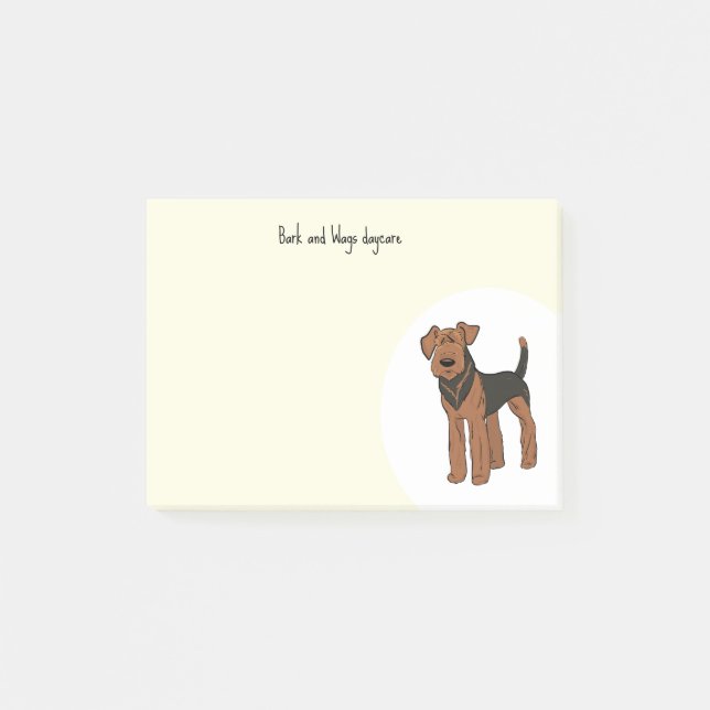 Post-it® Personnaliser Airedale Terrier (Devant)