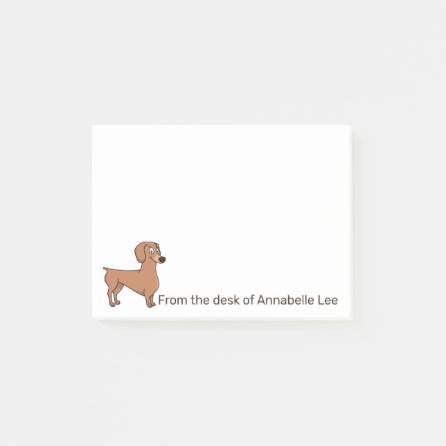 Post-it® Personnaliser Dachshund (Devant)