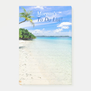 Post-it® Personnaliser de plage tropicale Message, Lignes g
