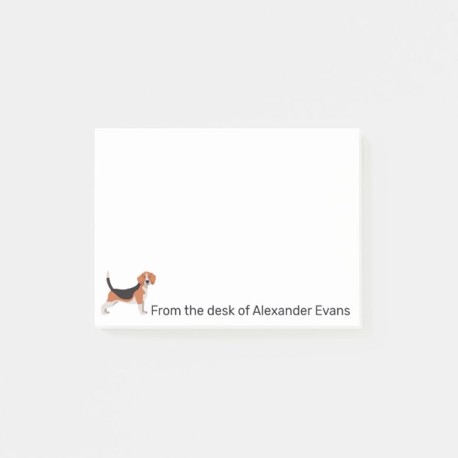 Post-it® Personnaliser le beagle (Devant)