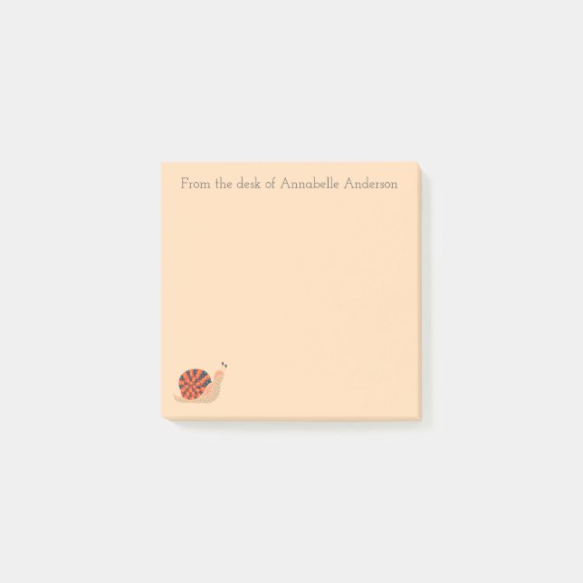 Post-it® Personnaliser le courrier d'escargot d'organisatio (Devant)