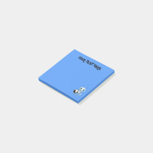 Post-it® Personnaliser votre nom Texte Bleu Robot