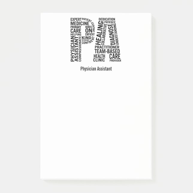 Post-it® Personnalisez la PA nommée d'assistant de médecin (Devant)