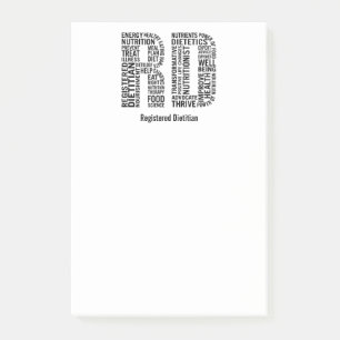 Post-it® Personnalisez le diététicien enregistré par nom