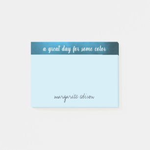 Post-it® Personnalisez Ocean Blue un jour idéal pour une ce