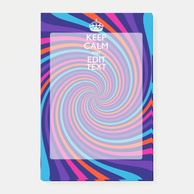 Post-it® Personnalisez votre texte Conserver le calme sur M (Devant)