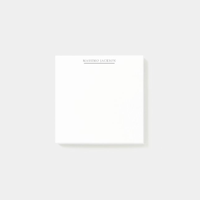 Post-it® Personnel Classique Noir et Blanc Exclusif (Devant)