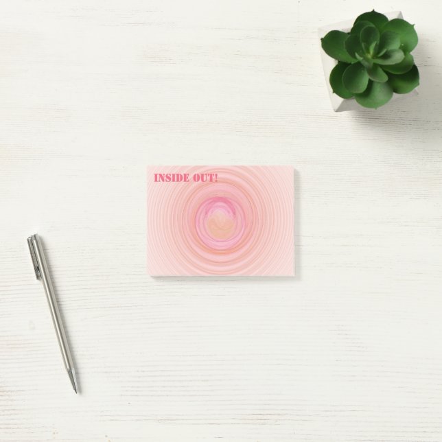 Post-it® Personnelle Fille Pastel Rose Peach Spirale Person (Bureau)
