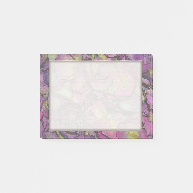 Post-it® Pétales rose lavande Aquarelle (Devant)
