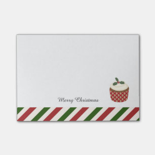 Post-it® Petit gâteau de Noël rouge et vert