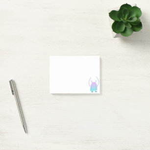Post-it® Petit Monstre Bleu Mignon