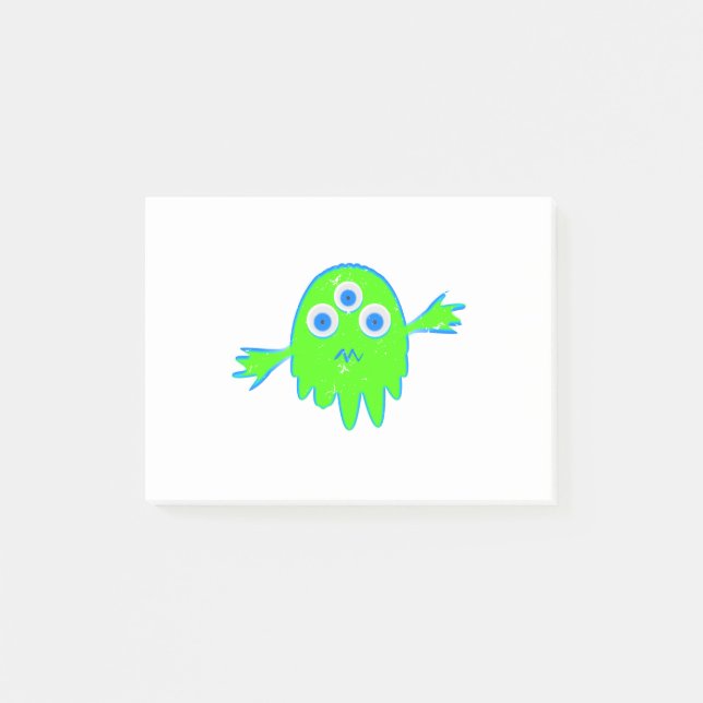 Post-it® Petit monstre radioactif (Devant)