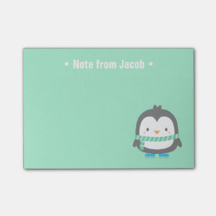 Post-it® Petit Noël mignon de pingouin pour des enfants