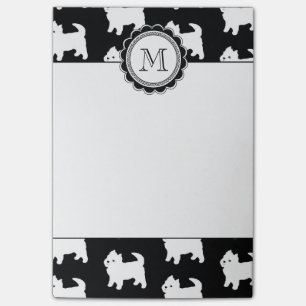 Post-it® Petit Westie mignon - terriers blancs de montagne