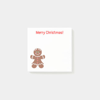Post-it® Petite fille en pain d'épices de Noël 3 x 3 après-