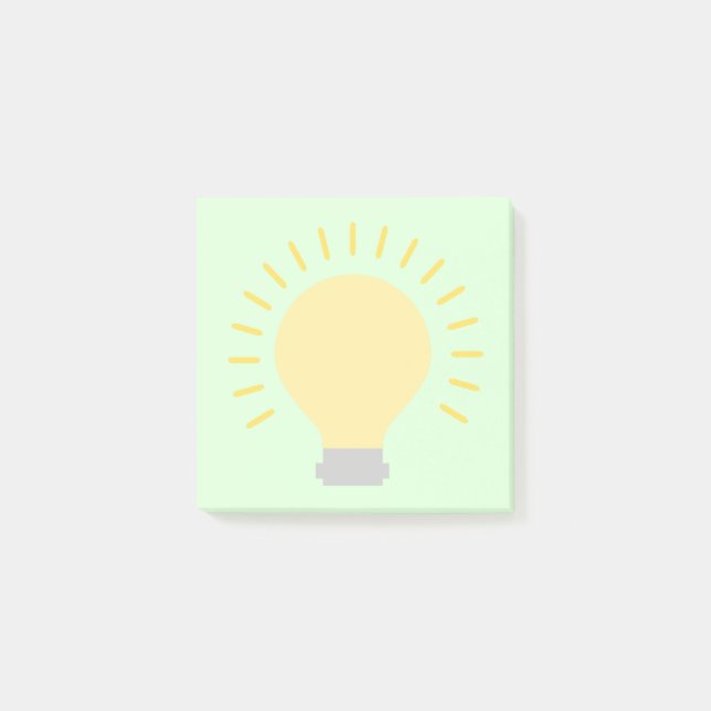 Post-it® Petite Monnaie Vert Lumière Art 3x3 Sticky Mini (Devant)