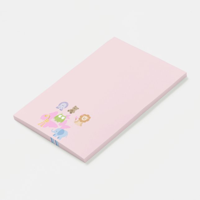 Post-it® Petits Animaux Charme Rose au Cul (Incliné)