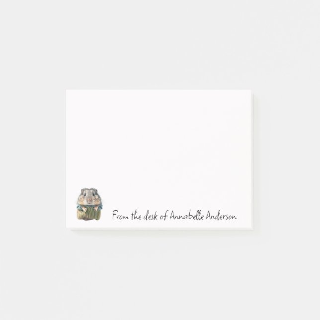 Post-it® Petits animaux de compagnie Hamster Personnaliser  (Devant)