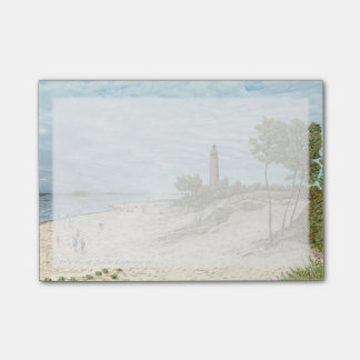 Post-it® Peu de notes de post-it de phare de sable de point