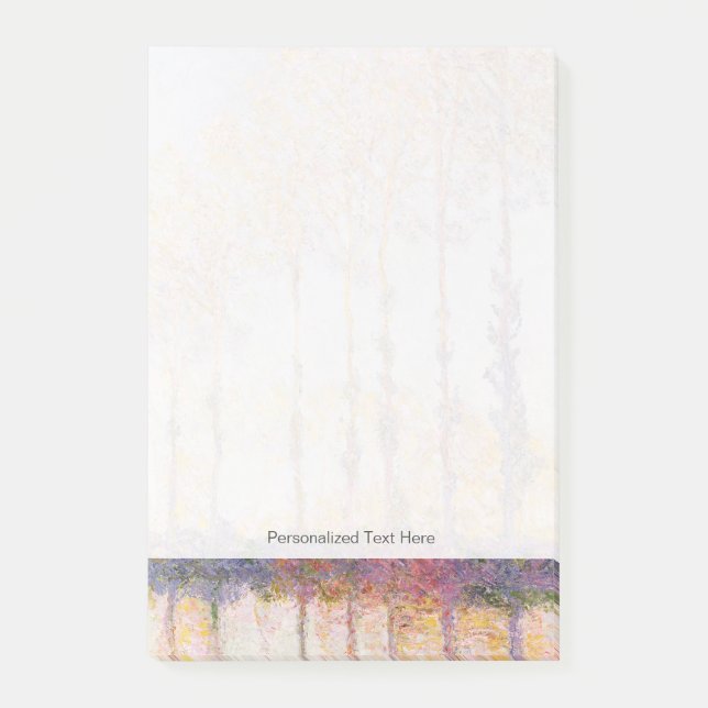 Post-it® Peupliers de Claude Monet | sur les banques de (Devant)