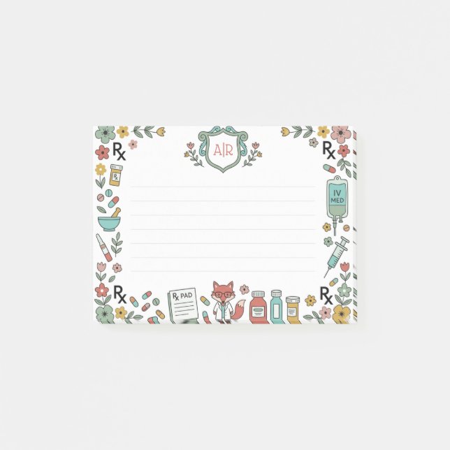Post-it® Pharmacie du Temps des Fleurs (Devant)