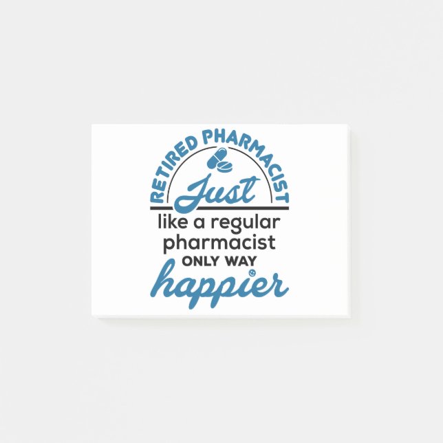 Post-it® Pharmacien à la retraite Pharmacie Retraite Beauco (Devant)