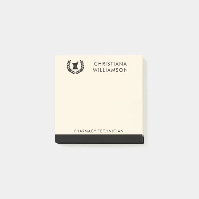 Post-it® Pharmaciste Élégant Personnalisé Personnel de la p (Devant)