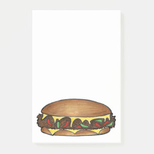 Post-it® Philadelphia Philly Fromage Steak Sandwich Poster