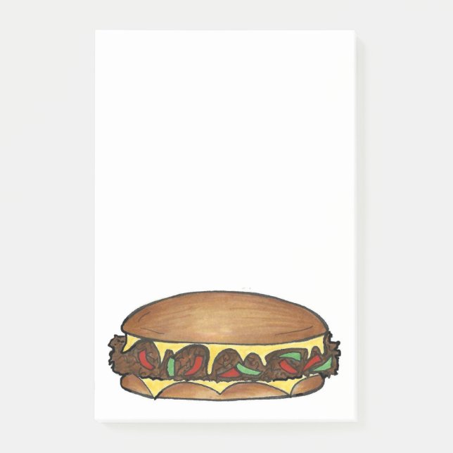 Post-it® Philadelphia Philly Fromage Steak Sandwich Poster (Devant)