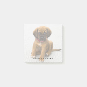 Post-it® Photo Amoureux des chiens personnalisée de la mari
