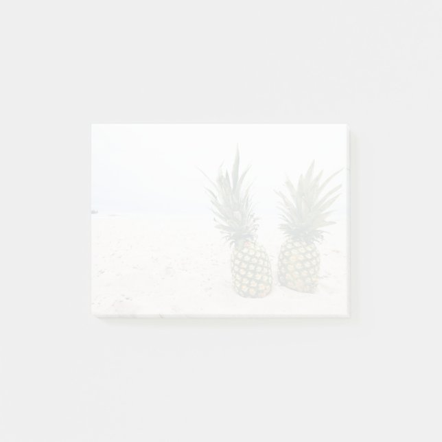 Post-it® Photo de 2 ananas sur une plage (Devant)