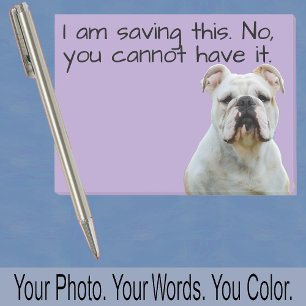 Post-it® Photo de Bouledogue ou de Votre Chien — Petit Cade
