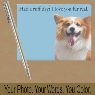 Post-it® Photo de Corgi ou de votre chien — Cadeau mignon p