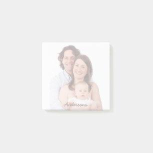 Post-it® Photo de famille Nom personnalisé Notes post-it