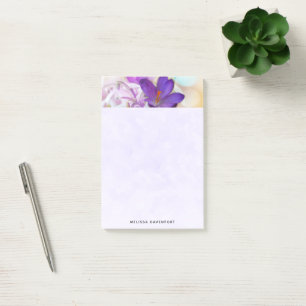 Post-it® Photo d'un joli Crocus de printemps violet