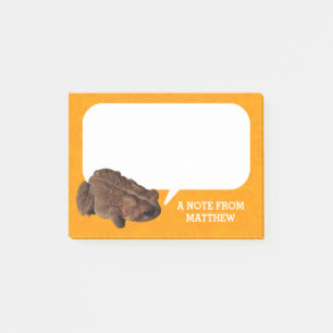 Post-it® Photo Orange American Toad personnalisée