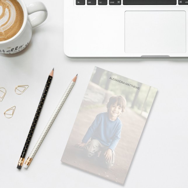 Post-it® Photo personnalisée et nom (Personal photo and (optional) name or text Post-it note pads. A perfect gift for someone special!)