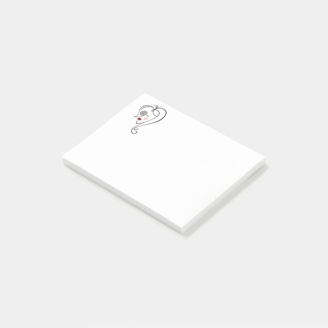 Post-it® Photographe féminine (Incliné)