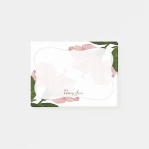 Post-it® Photographie florale de ketmie rose - parenthèse