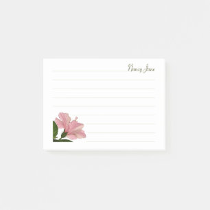 Post-it® Photographie florale de ketmie rose tropicale